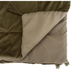 SONIA Edredon Velours - 80 X 180 Cm - Vert Kaki -Philips Boutique sonia edredon velours 80 x 180 cm vert kaki 3560237582467 762340