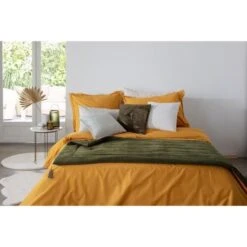 SONIA Edredon Velours - 80 X 180 Cm - Vert Kaki -Philips Boutique sonia edredon velours 80 x 180 cm vert kaki 3560237582467 762341