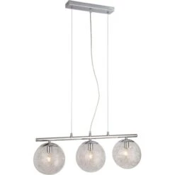 Suspension 3 Boules Verre Et Métal Chromé Habba 9 Suspension 3 Boules Verre Et Métal Chromé Habba -Philips Boutique suspension 3 boules verre et metal chrome ada 3248113110033 557287