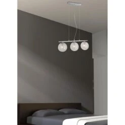 Suspension 3 Boules Verre Et Métal Chromé Habba 11 Suspension 3 Boules Verre Et Métal Chromé Habba -Philips Boutique suspension 3 boules verre et metal chrome ada 3248113110033 557289