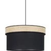 Suspension Amman - Coton Et Raphia - Cylindre - E27 - Ø38 Cm - Noir Et Raphia -Philips Boutique suspension amman coton et raphia cylindre e27 38 cm noir et raphia 3188000778079 1136069