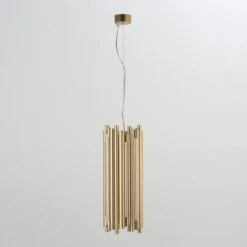 Suspension Métal Doré Tyanah D 20 X H 55 Cm