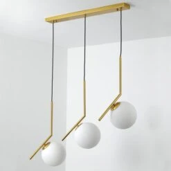 Suspension Verre Blanc Et Métal Doré Mifaso -Philips Boutique suspension verre blanc et metal dore doremi 3327480054680 532651