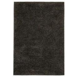 Tapis à Poils Longs 180 X 280 Cm Anthracite