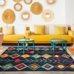 Tapis Berbere Color - 160 X 230 Cm - Bleu -Philips Boutique tapis berbere color 160 x 230 cm bleu 3218111608436 430086