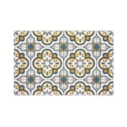 Tapis De Salon Mosaique - 100 X 150 Cm - Beige
