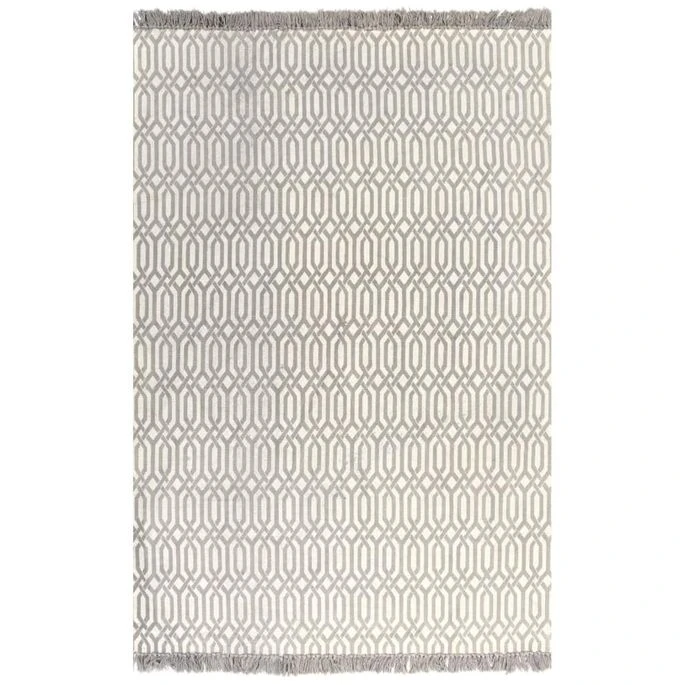 Tapis Kilim Coton 120 X 180 Cm Avec Motif Taupe 3 Tapis Kilim Coton 120 X 180 Cm Avec Motif Taupe