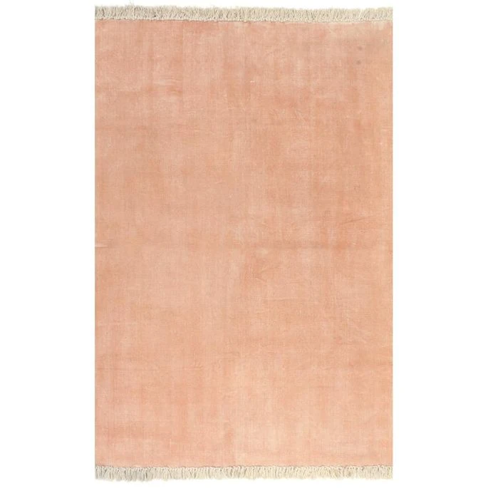 Tapis Kilim Coton 200 X 290 Cm Rose 3 Tapis Kilim Coton 200 X 290 Cm Rose