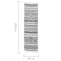 Tapis Noir Et Blanc 80x300 Cm Coton 15 Tapis Noir Et Blanc 80x300 Cm Coton -Philips Boutique tapis noir et blanc 80x300 cm coton 3666722873468 1474402