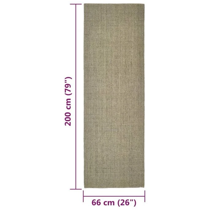 Tapis Sisal Naturel 66x200 Cm Taupe 8 Tapis Sisal Naturel 66x200 Cm Taupe – Image 6