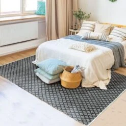 Tapis Terra - 160 X 230 Cm - Bande Croisillons Blanc Et Noir -Philips Boutique tapis terra 160 x 230 cm bande croisillons blanc et noir 3218111607538 430237