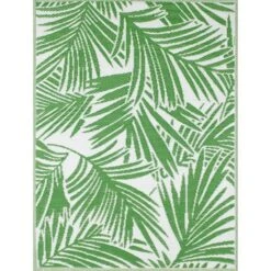 Tapis Tropique Réversible - Scoobi 113 - Vert - 100% Polypropylene - 120 X 180 Cm - Extérieur - NAZAR