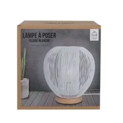 THE HOME DECO LIGHT Lampe A Poser LA12050 Boule Filaire - Blanc M4 -Philips Boutique the home deco light lampe a poser la12050 boule filaire blanc m4 3664944048732 438360