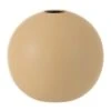 Vase Boule Céramique Beige Praji H 23 Cm