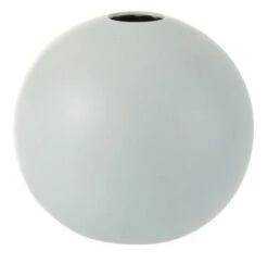 Vase Boule Céramique Bleu Pastel Marino H 23 Cm