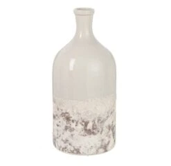 Vase Céramique Gris Et Marron Licia H 36 Cm