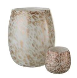 Vase Verre Blanc Et Doré Narsh - Lot De 2 -Philips Boutique vase verre blanc et dore narsh lot de 2 5415203968517 358169