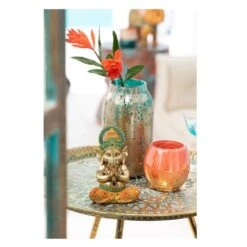 Vase Verre Bleu Et Marron Geera H 29 Cm -Philips Boutique vase verre bleu et marron geera h 29 cm 5400924036201 380839