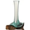 Vase Verre Et Pied Bois Recyclé Azura H 30 Cm -Philips Boutique vase verre et pied bois recycle azura h 20 cm 5400924017323 371634