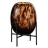 Vase Verre Marron Sur Pied Métal Noir Diere H 22 Cm -Philips Boutique vase verre marron sur pied metal noir diere h 22 cm 5415203966278 370373