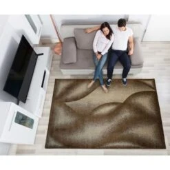 WAVE Tapis De Salon Contemporain - 120 X 160 Cm - Beige - 100% Polypropylene -Philips Boutique wave tapis de salon contemporain 120 x 160 cm beige 100 polypropylene 3701234206509 437755