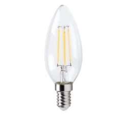 XQ-Lite Ampoule Filament LED Flamme E14 XQ1562 4 W équivalent A 30 W Blanc Chaud